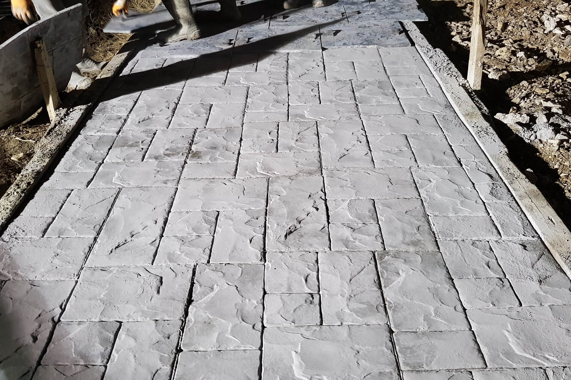 Baskı Beton Çalışmaları Devam Ediyor